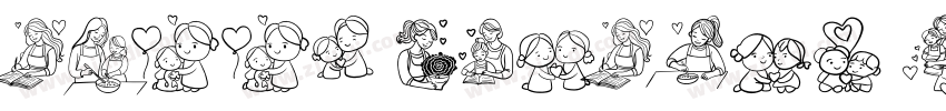 Happy Mothers Day字体转换